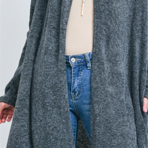 CHARCOAL CARDIGAN - Picture 3 of 7